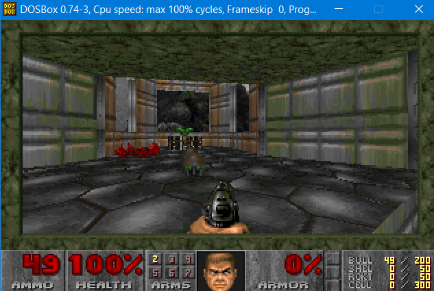 Inside a Doom 1 level